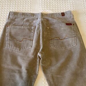 7 For All Mankind Light brown corduroy Boot Cut Jeans